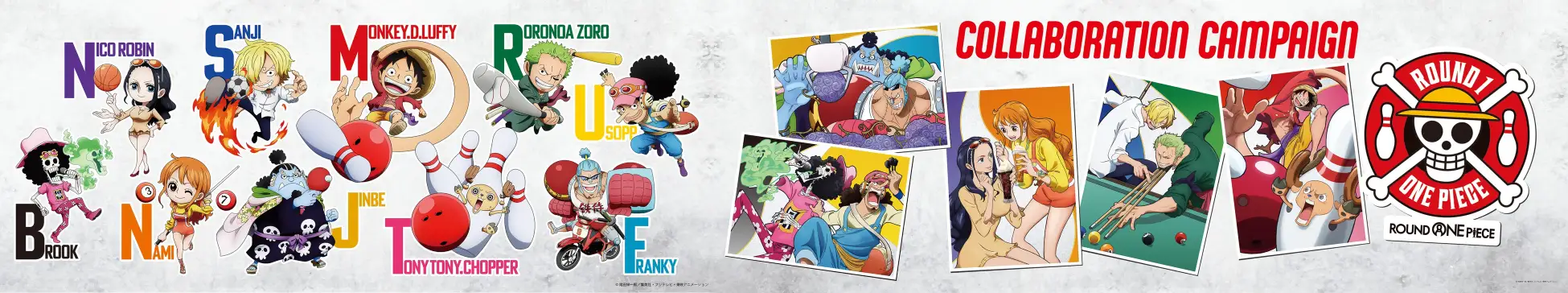 ROUND1 ×《ONE PIECE 海賊王》聯名大型拍照區、世界觀展示牆打造沉浸式體驗