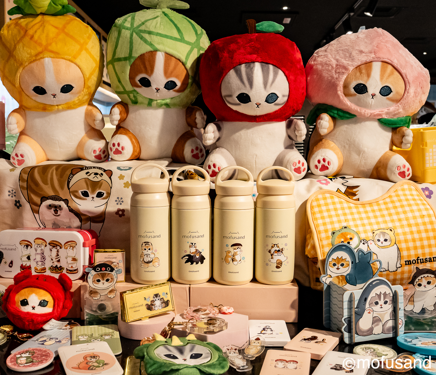 《mofusand 貓福珊迪》R79中山地下書街快閃店 保溫瓶 (全4款)
