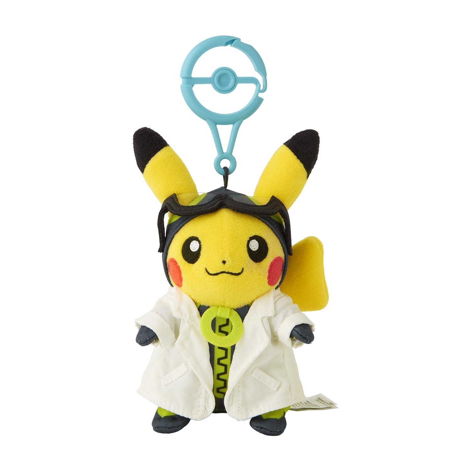 《Pok&eacute;mon GO》10周年紀念周邊 博士助手皮卡丘絨毛吊飾