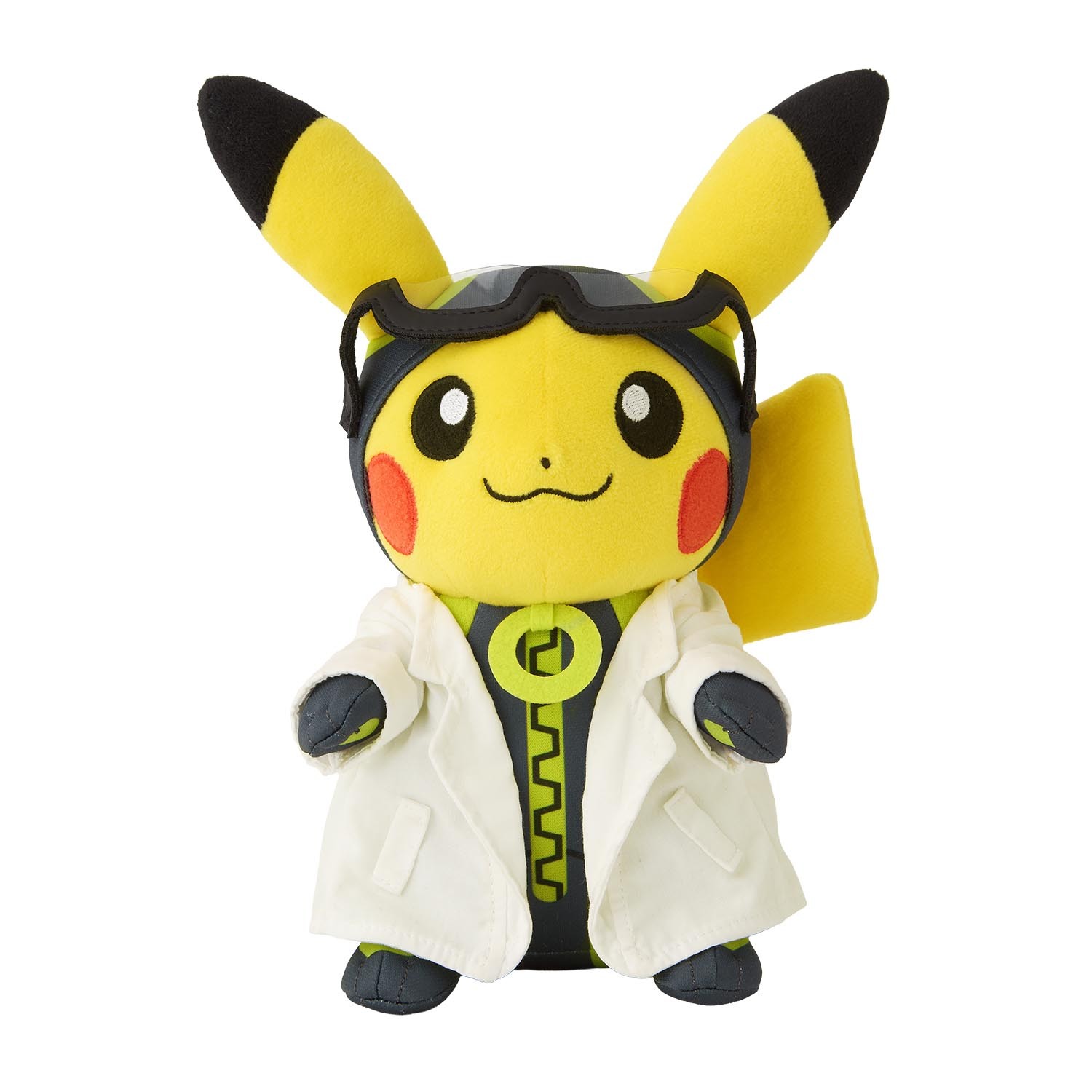 《Pok&eacute;mon GO》10周年紀念周邊 博士助手皮卡丘絨毛玩偶