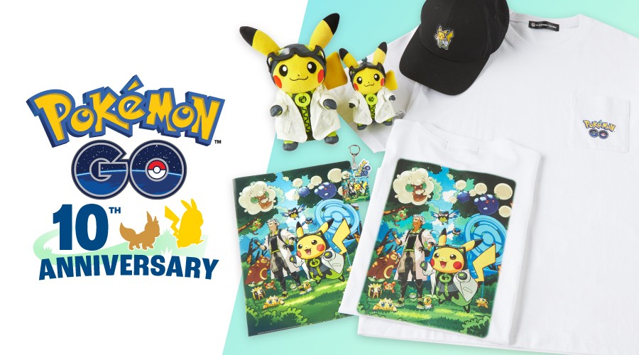 《Pok&eacute;mon GO》10周年紀念周邊7月11日登場！博士助手皮卡丘搶先亮相，絨毛玩偶、T恤、帽子等7款新品一次看