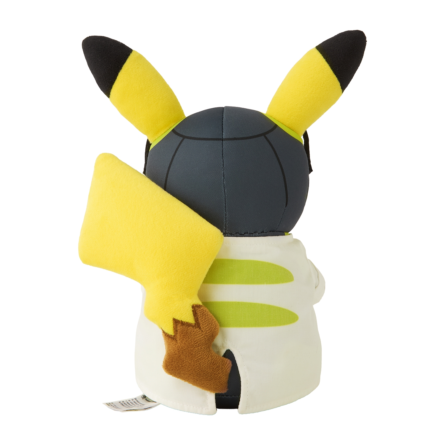 《Pok&eacute;mon GO》10周年紀念周邊 博士助手皮卡丘絨毛玩偶 背面