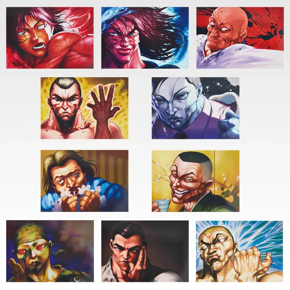 一番賞《刃牙～巨大的鼓動～》F賞 新裝版A3透明海報｜10款人氣封面自由挑選