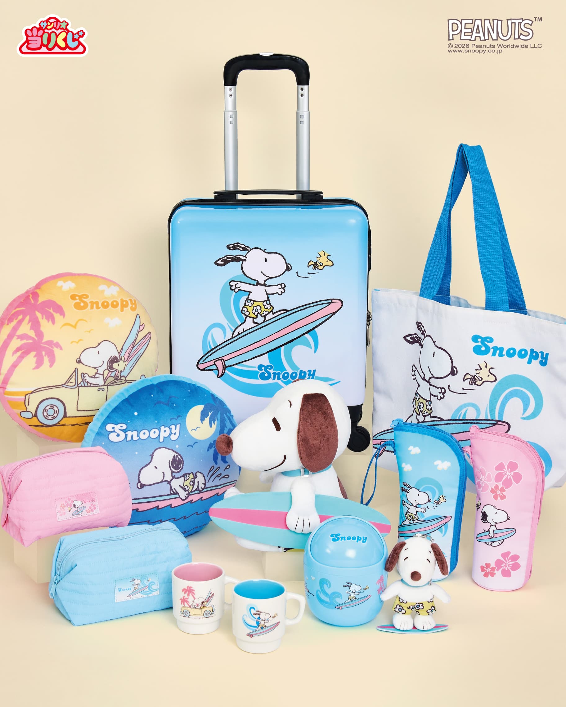 三麗鷗賞「Snoopy 史努比」夏日衝浪主題賞品實體搶先看