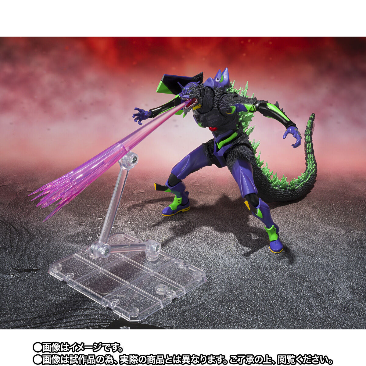 《哥吉拉對新世紀福音戰士》S.H.MonsterArts 初號機 G覺醒形態正式公開　經典融合怪獸造型首次高可動立體化