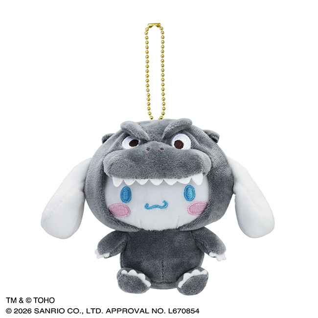 「GODZILLA・SANRIO CHARACTERS」大耳狗 《初代哥吉拉》 (1954) Ver. 絨毛吊飾玩偶