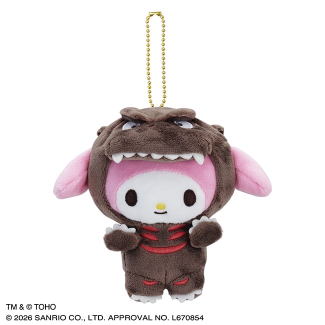 「GODZILLA・SANRIO CHARACTERS」美樂蒂 《正宗哥吉拉》 (2016) 第四形態Ver. 絨毛吊飾玩偶