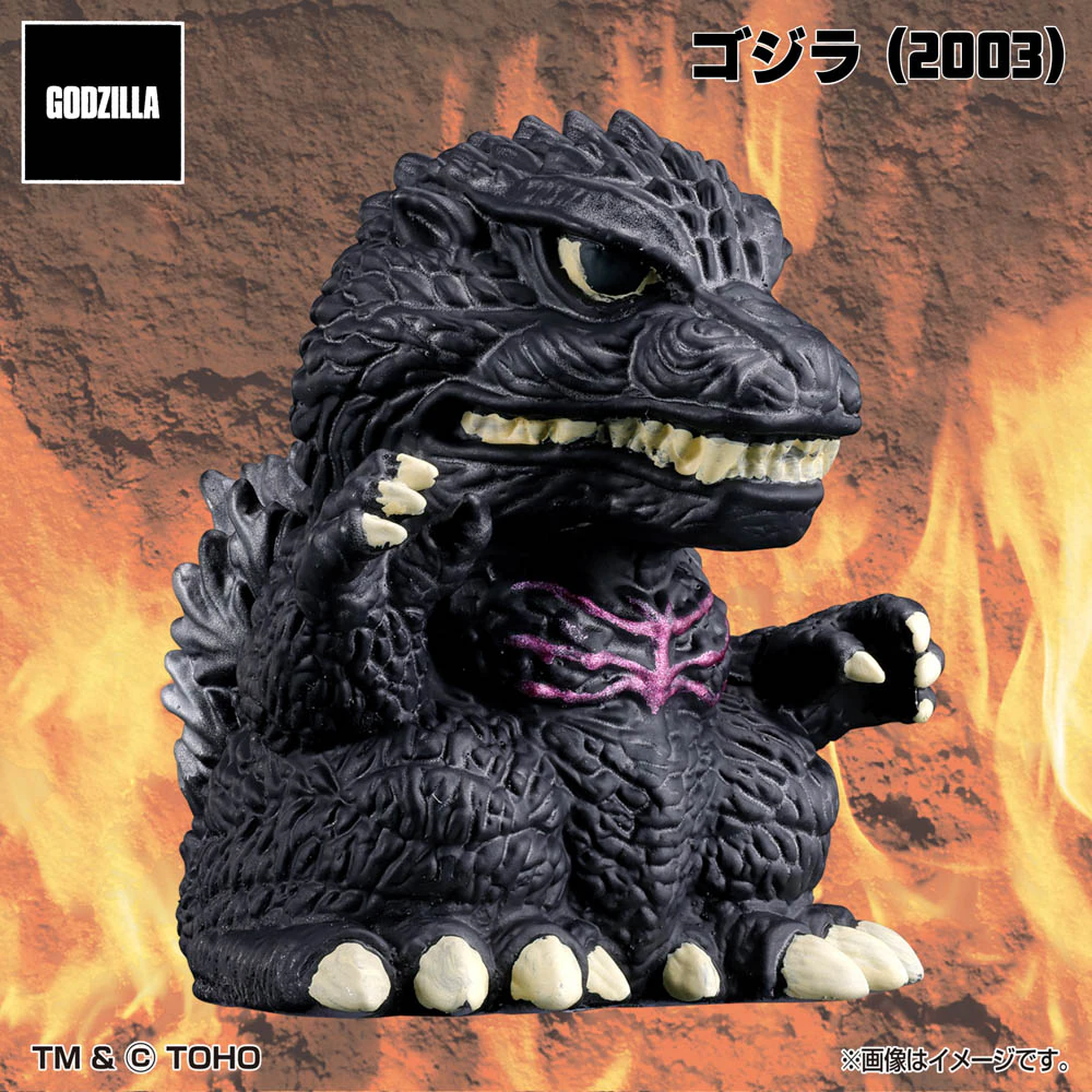 《哥吉拉》70周年迷你軟膠系列登場！PLEX《Mini Sofubi Chronicle：千禧怪獸大戰》正式開賣，燃燒哥吉拉、機龍改經典重現