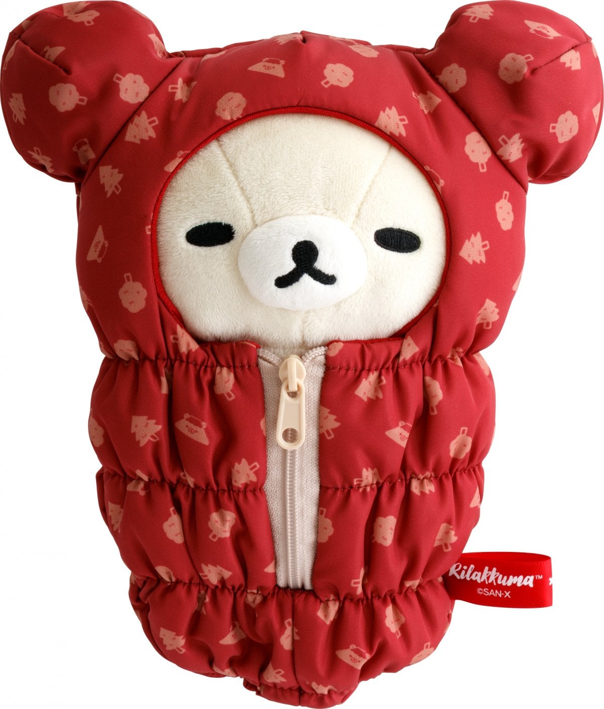 《Rilakkuma 拉拉熊 × Coleman》小白熊睡袋造型絨毛玩偶