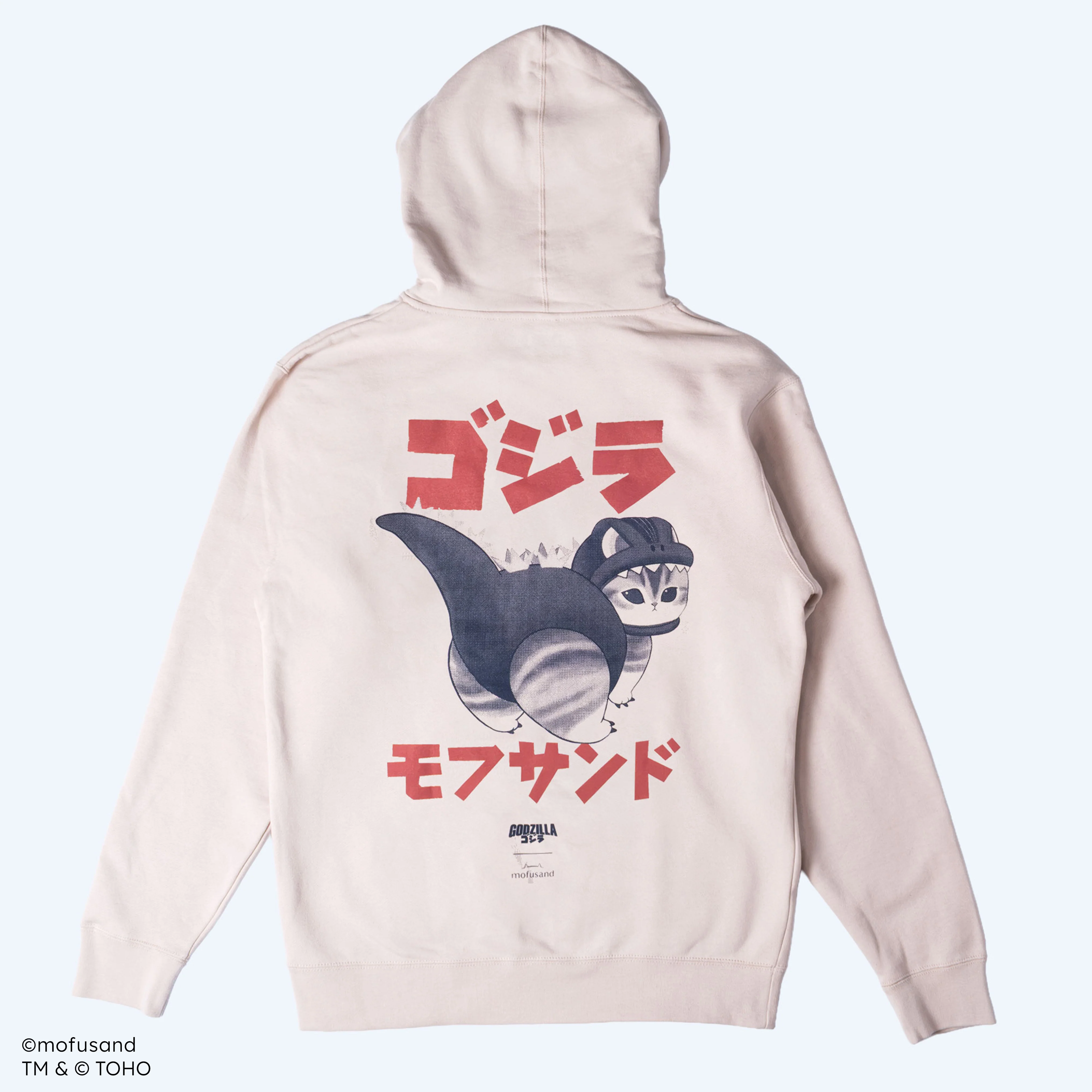 《哥吉拉 × 貓福珊迪》刺繡帽T
