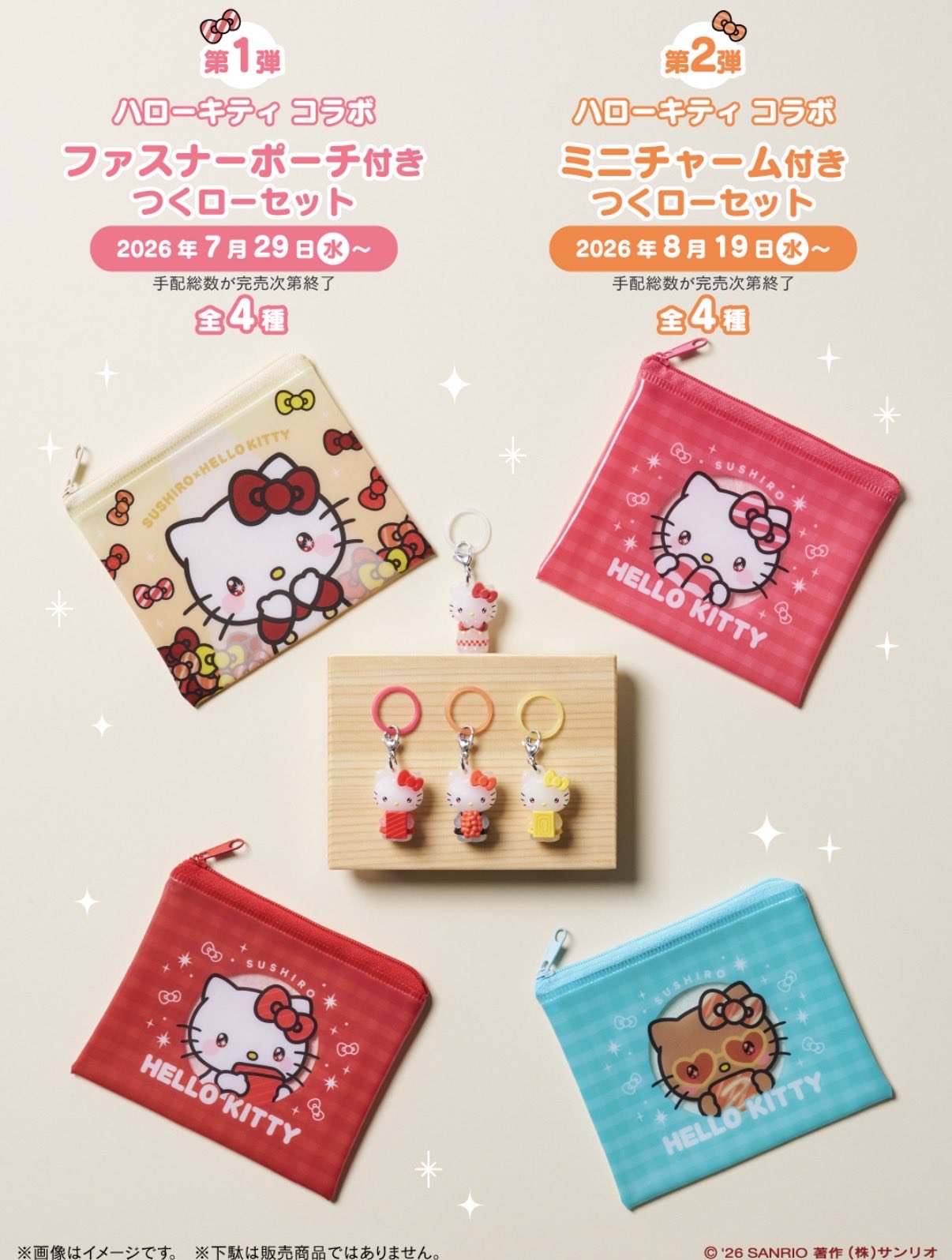 《日本壽司郎 × Hello Kitty》兒童套餐第一彈、第二彈特典