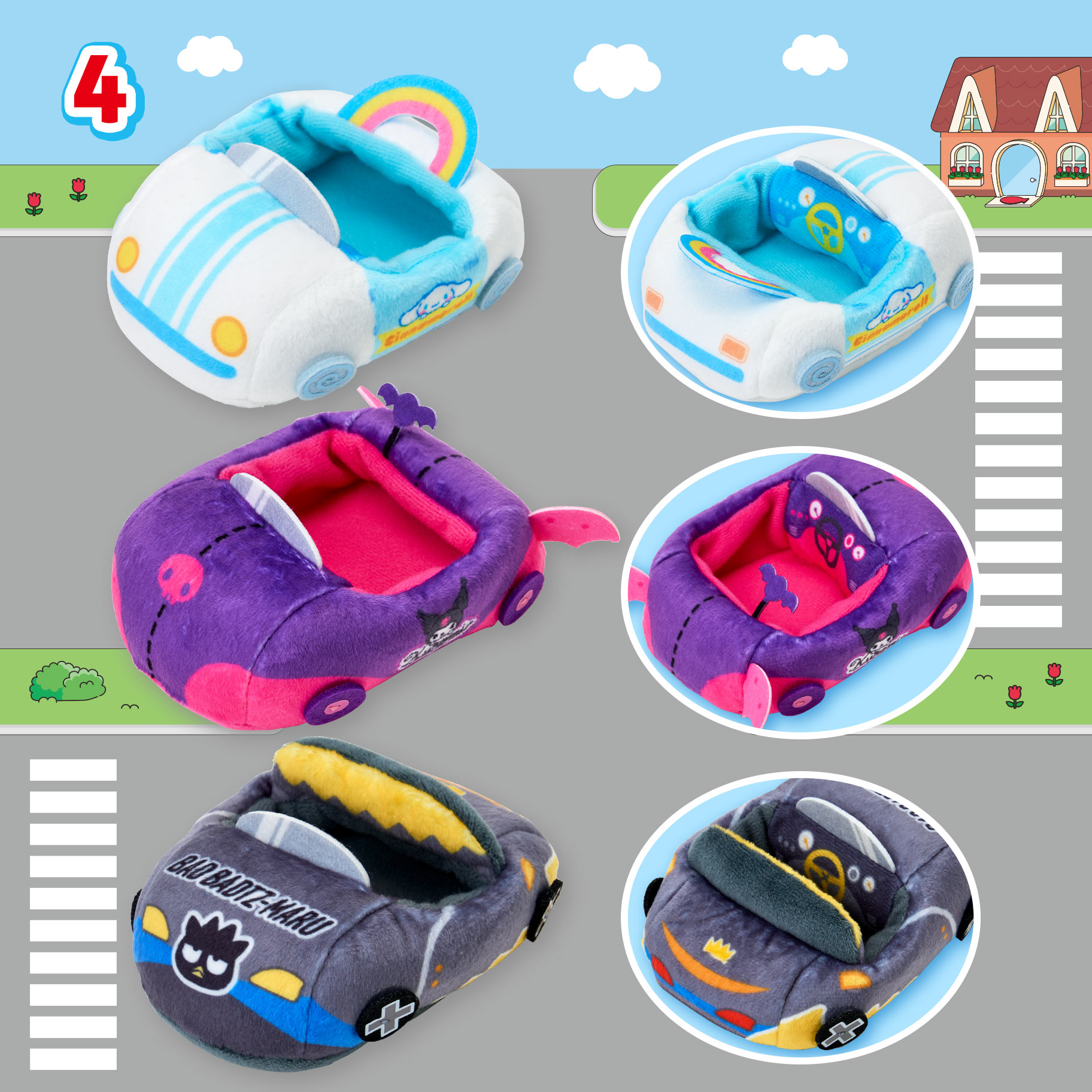 《Super Cute Adventures 三麗鷗超級可愛大冒險》專屬明星角色造型玩偶汽車