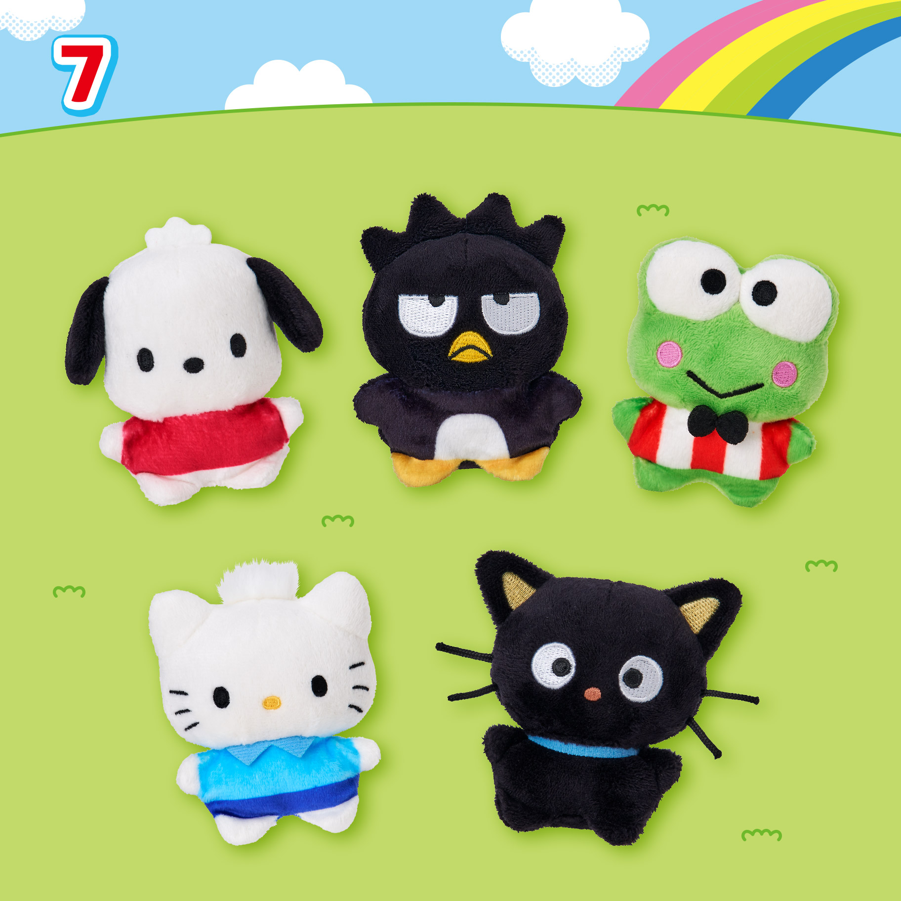 《Super Cute Adventures 三麗鷗超級可愛大冒險》「絨毛系列」迷你絨毛玩偶第三彈!帕恰狗、酷企鵝、大眼蛙、DEAR DANIEL、巧克貓