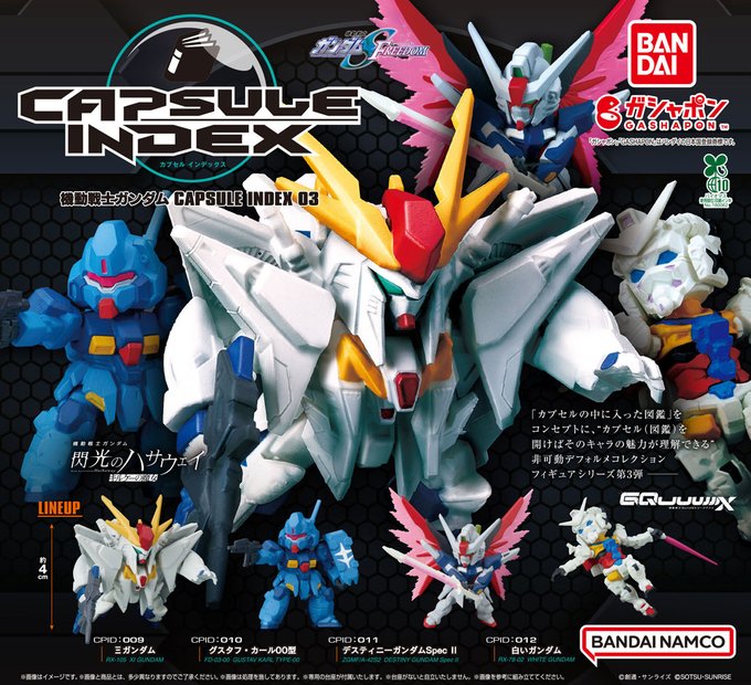 BANDAI GASHAPON正式推出《機動戰士鋼彈 CAPSULE INDEX 03》