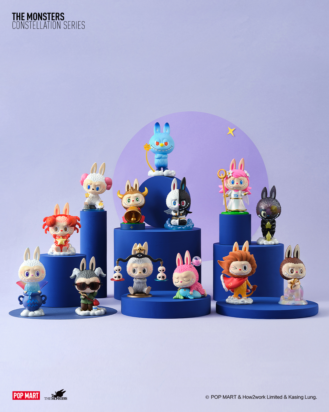 popmart labubu THE MONSTERS星座シリーズ Pop Mart Labubu The Monsters Constellation Series Figures